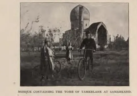MOSQUE CONTAINING THE TOMB OF TAMERLANE AT SAMARKAND