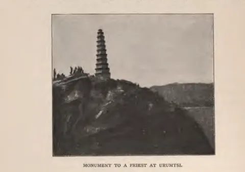 MONUMENT TO A PRIEST AT URUMTSI.