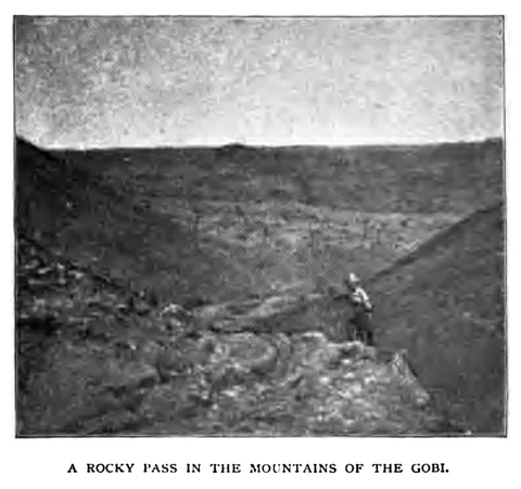 A ROCKY PASS IN THE MOUNTAINS OF THE GOBI