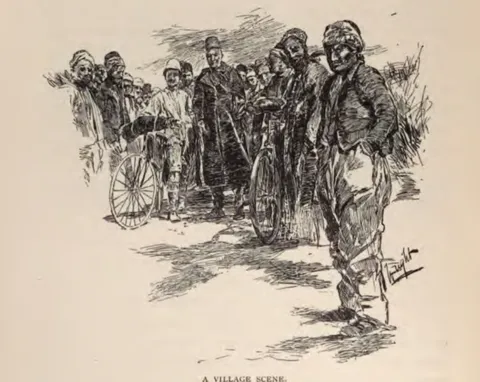 A VILLAGE SCENE.