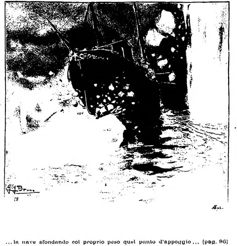 ...la nave sfondando col proprio peso quel punto d'appoggio... (pag. 96)