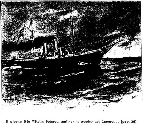 Il giorno 5 la «Stella Polare» tagliava il tropico del Cancro... (pag. 36)