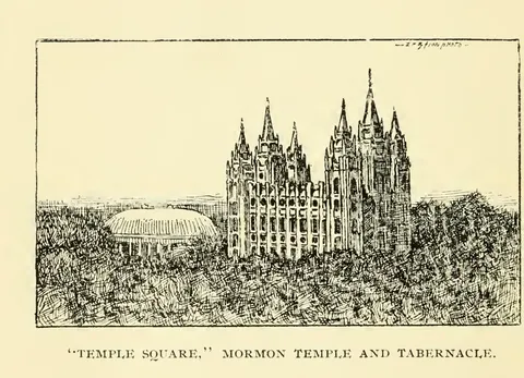 Temple Square, Mormon Temple and Tabernacle