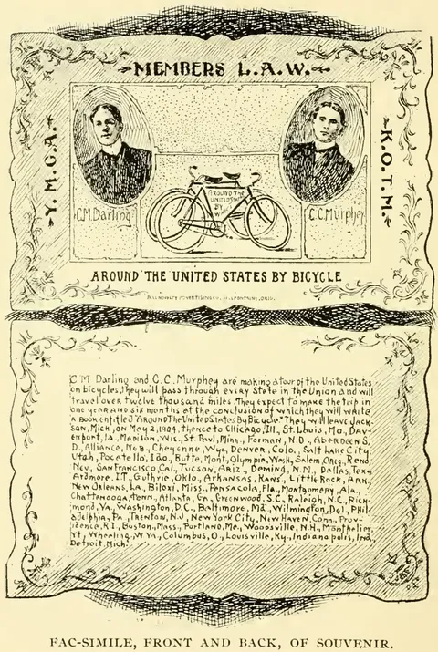 Fac-simile, Front and Back, of Souvenir.