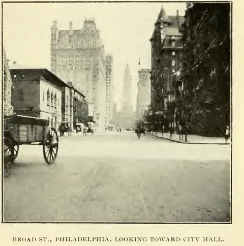 Broad St., Philadelphia, Looking Toward City Hall
