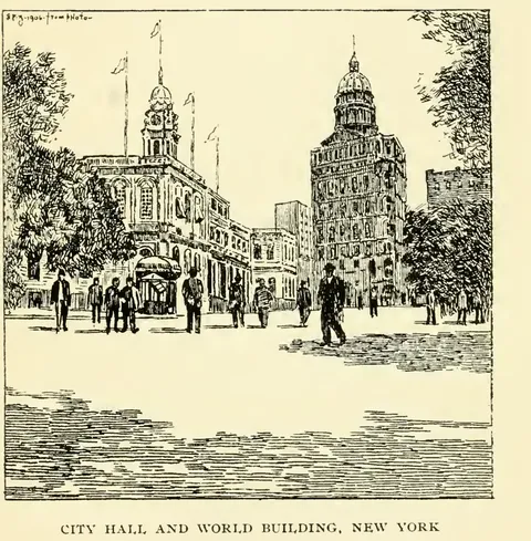 City Hall and World Building, New York