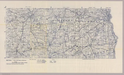 Section 1. Bicycle Road Map of Wisconsin