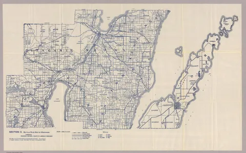 Section 3. Bicycle Road Map of Wisconsin