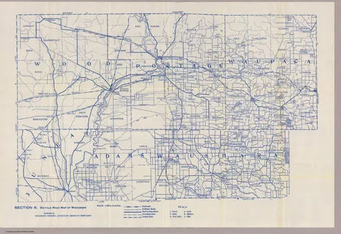 Section 6. Bicycle Road Map of Wisconsin