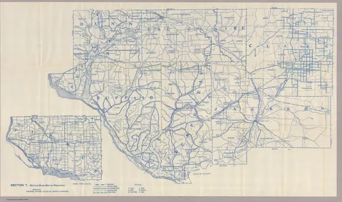 Section 7. Bicycle Road Map of Wisconsin