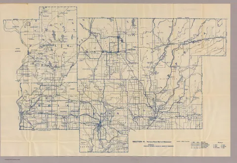 Section 10. Bicycle Road Map of Wisconsin