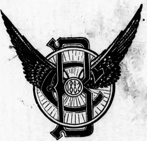Winged wheel club badge, 1882