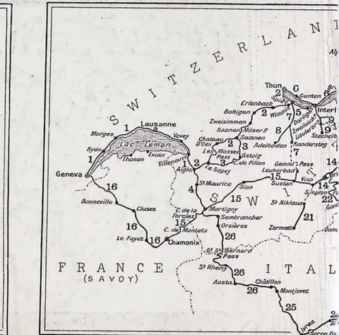 Key Map of Routes