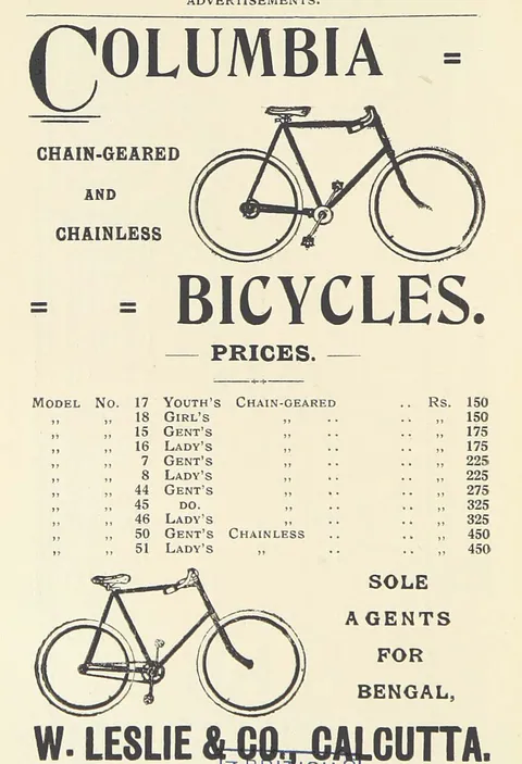 Columbia…Chain-Geared and Chainless Bicycles