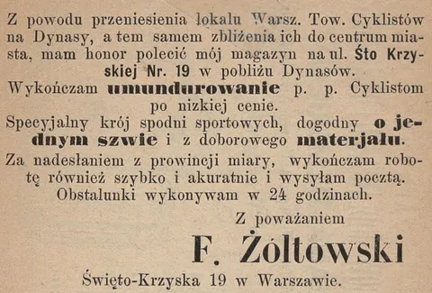 F. Żółtowski - umundurowanie