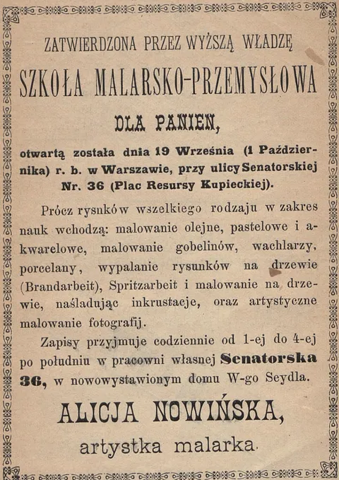 Szkoła Malarsko-Przemysłowa dla Panien