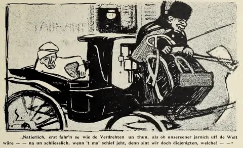 Kutscher-Karikatur
