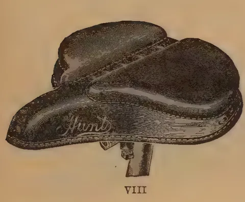 Planche II, Figure VIII: Bicycle saddle with spring