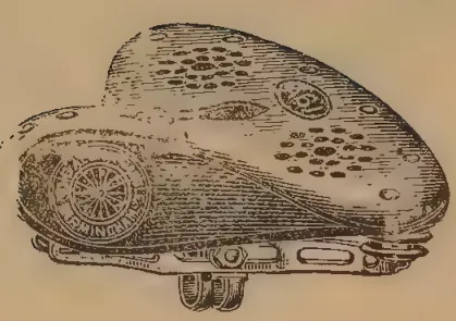 Planche III, Figure I: Bicycle saddle design