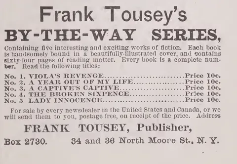 Frank Tousey's By-The-Way Series