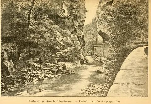 Route de la Grande-Chartreuse., Entrée du désert (page 169).