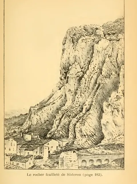 Le rocher feuilleté de Sisteron (page 182)