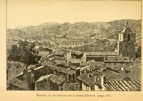Barjols, vu du château de la Reine-Blanche (page 218).
