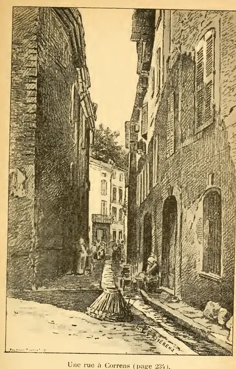 Une rue à Correns (page 234)