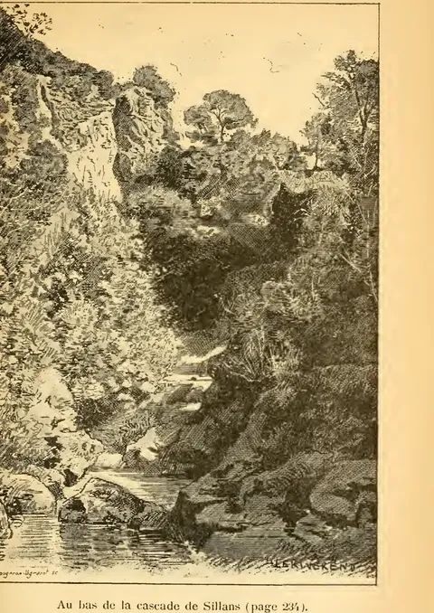 Au bas de la cascade de Sillans (page 234)