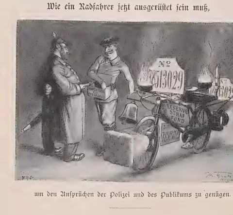 Wie ein Radfahrer jetzt ausgerüstet sein muß