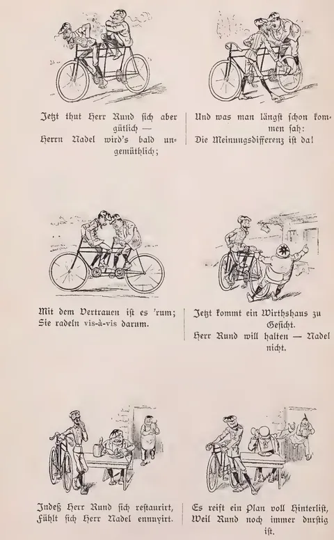 Eine Tandem-Fahrt.