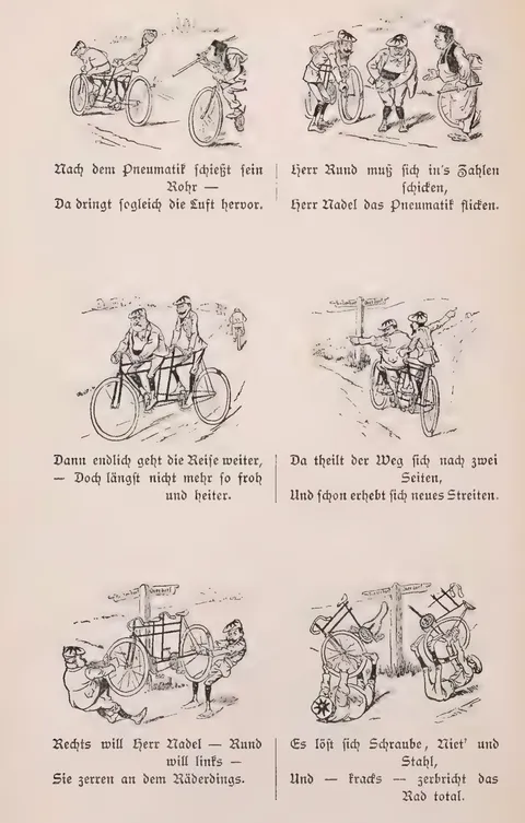 Eine Tandem-Fahrt.