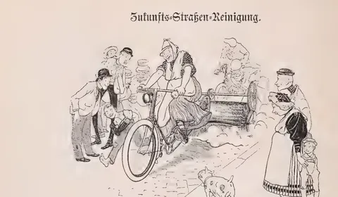 Zukunfts-Straßen-Reinigung.