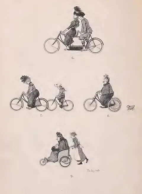 Die weiblichen Stufenjahre auf dem Rade. 6.–9.