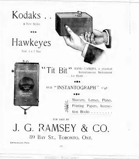 Kodaks and Hawkeyes, J. G. Ramsey & Co.