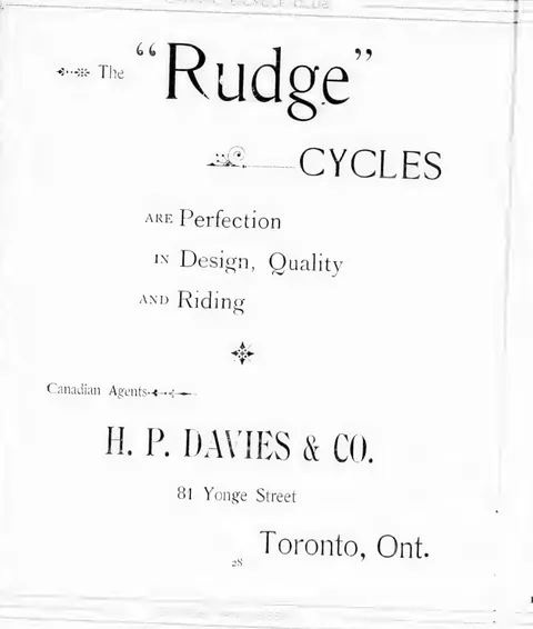The "Rudge" Cycles