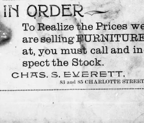 Chas. S. Everett, furniture
