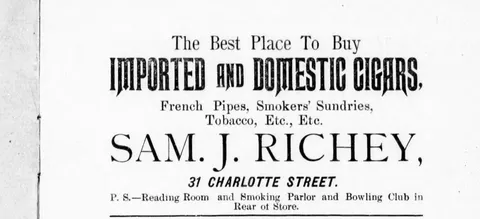 Sam. J. Richey, imported and domestic cigars