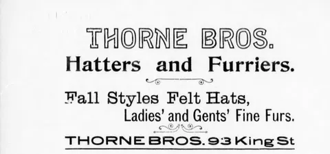 Thorne Bros., Hatters and Furriers