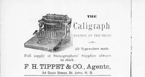 The Caligraph typewriter, F. H. Tippet & Co.