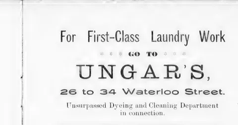 Ungar's, laundry work