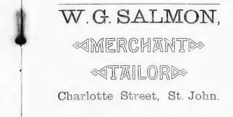 W. G. Salmon, Merchant Tailor
