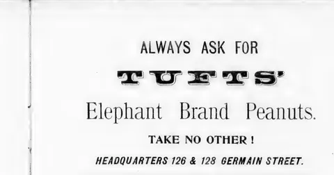 Tufts' Elephant Brand Peanuts