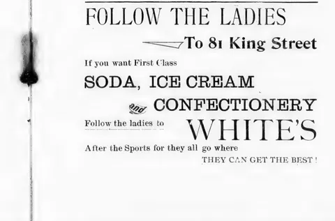 White's, soda, ice cream and confectionery