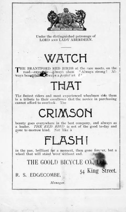 The Goold Bicycle Co., Brantford Red Birds
