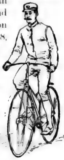Cyclist on bicycle