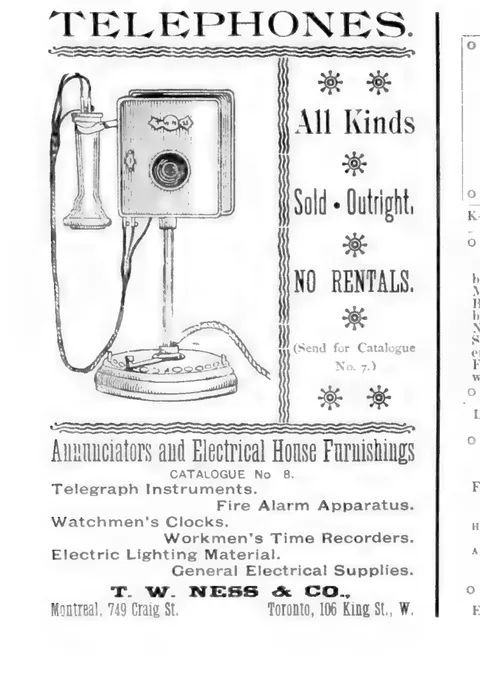 Telephone equipment by Annunciators and Electrical House Furnishings