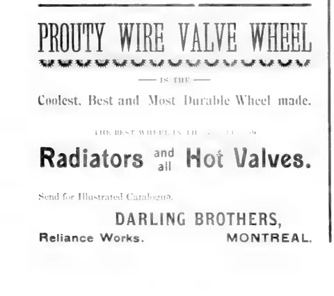 Prouty Wire Valve Wheel and Darling Brothers
