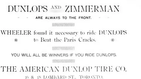 Dunlops and Zimmerman advertisement