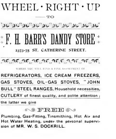 F.H. Barr's Dandy Store - Refrigerators and Household Goods